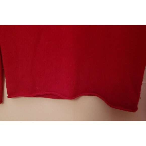 Women’s FWM 2-Ply 100% Cashmere Red V-Neck Sweater Size M NWOT Classic Old Money - Picture 8 of 9